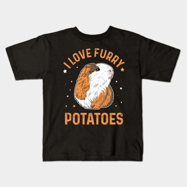 I love furry potatoes Quote for a  Fluff Lover Kids T-Shirt by ErdnussbutterToast